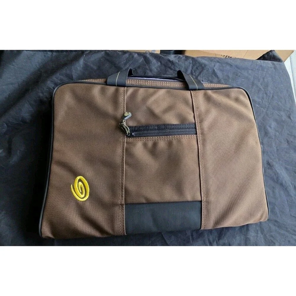 Timbuk2 Brown Padded Laptop Case Briefcase Soft Corduroy Interior 17